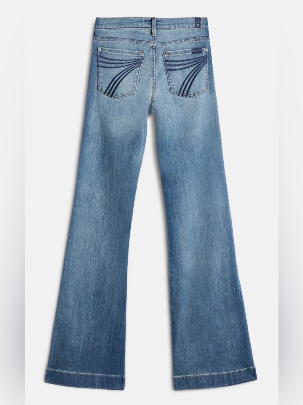 7 For All Mankind DOJO in Slim Illusion Distressed Authentic Light